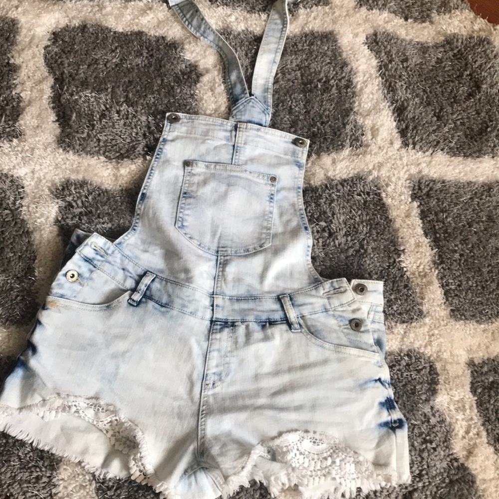 Acid wash overalls